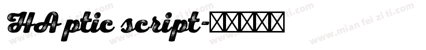 HAptic script字体转换